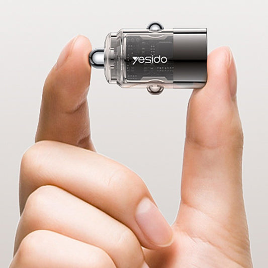 Auto-Ladegerät Yesido Y67, 45W, 3A, 1 x USB-C, Schwarz