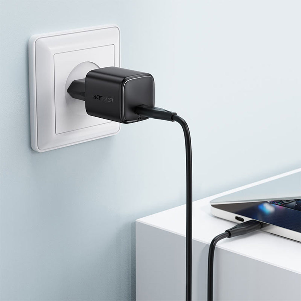 Caricabatterie da rete Acefast A119, 45W, 3A, 1 x USB-C, Nero