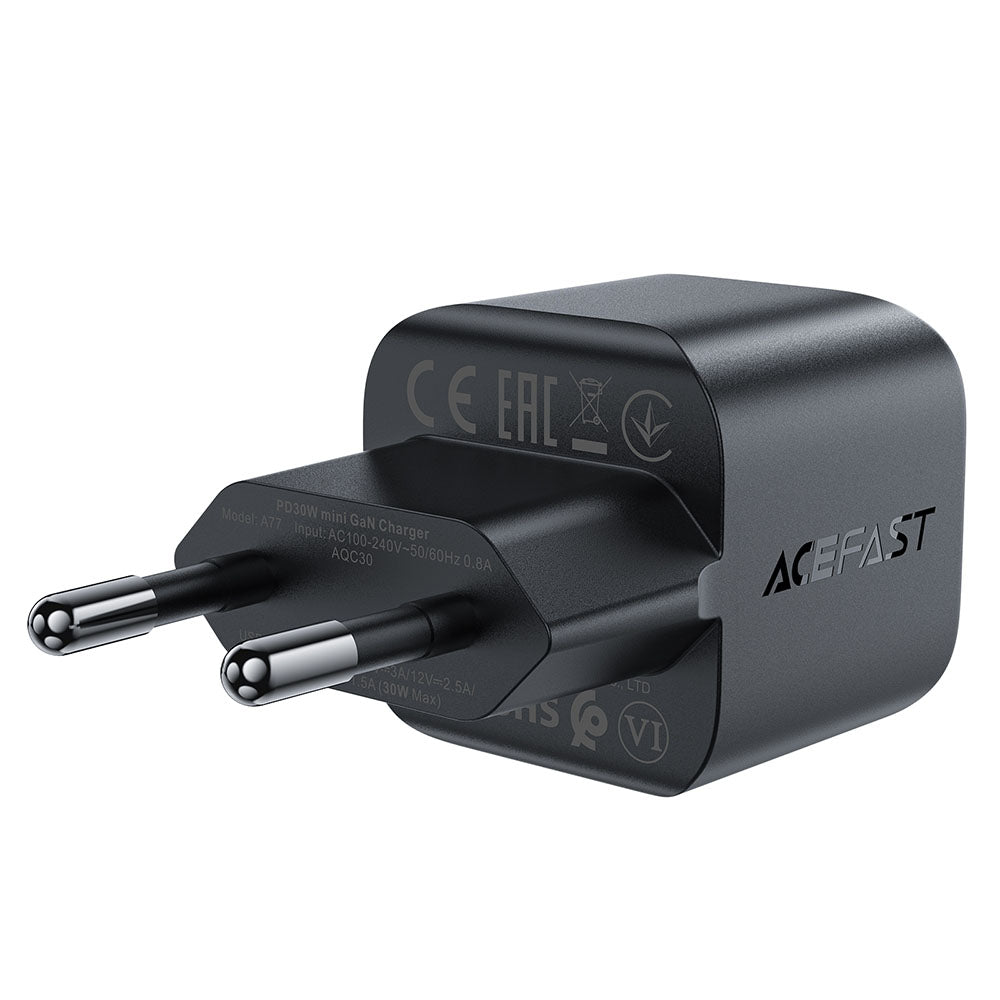 Caricabatterie Retea Acefast A77, 30W, 3A, 1 x USB-C, Nero