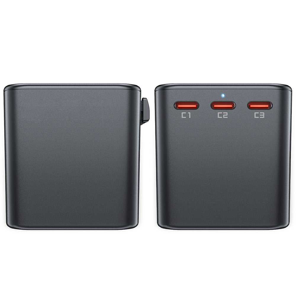Chargeur Réseau Acefast Travel Z1, 75W, 3.35A, 2 x USB-A - 3 x USB-C, Noir