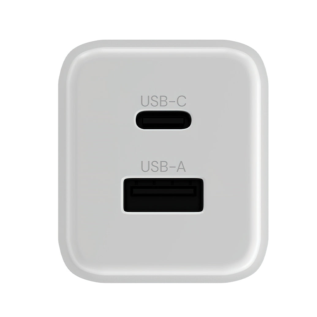 Caricabatterie Rete Allity. ATC-01-45WCC Fast, 45W, 3A, 1 x USB-A - 1 x USB-C, Bianco