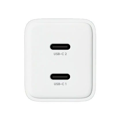 Caricabatterie Rete Allity. ATC-01-45WCC Fast, 45W, 3A, 2 x USB-C, Bianco
