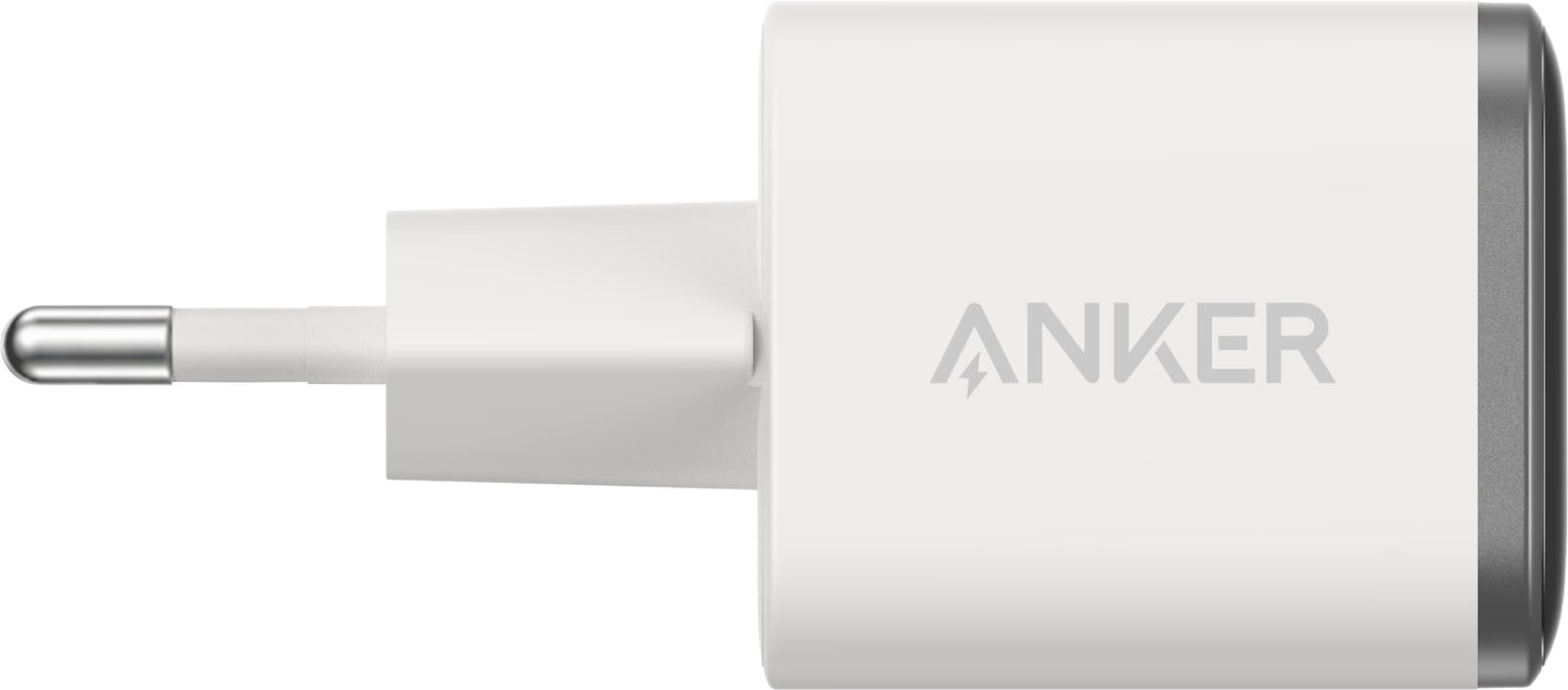 Chargeur Secteur Anker Nano Display, 45W, 3A, 1 x USB-C, Blanc A121DG21
