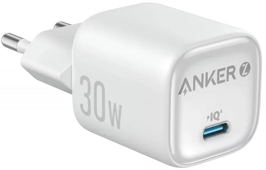 Caricabatterie Rete Anker Zolo, 30W, 3A, 1 x USB-C, Bianco A2698G21