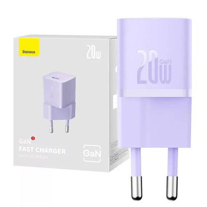 Baseus Netzladegerät, 20W, 3A, 1 x USB-C, Lila CCGN050105