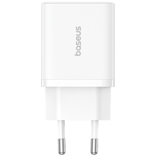Chargeur réseau Baseus Cube, 20W, 3A, 1 x USB-A - 1 x USB-C, blanc P1011140321313-00 