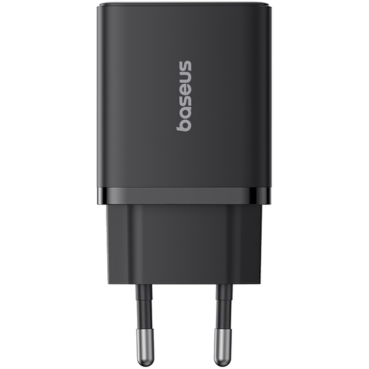 Chargeur réseau Baseus Cube, 20W, 3A, 1 x USB-A - 1 x USB-C, Noir P10111403113113-00 
