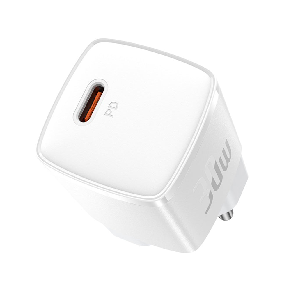 Baseus Cube Pro Netzladegerät, 30W, 3A, 1 x USB-C, Weiß CCXF000302
