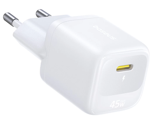 Chargeur secteur Baseus EnerFill FN22, 45 W, 3 A, 1 x USB-C, blanc E0123301