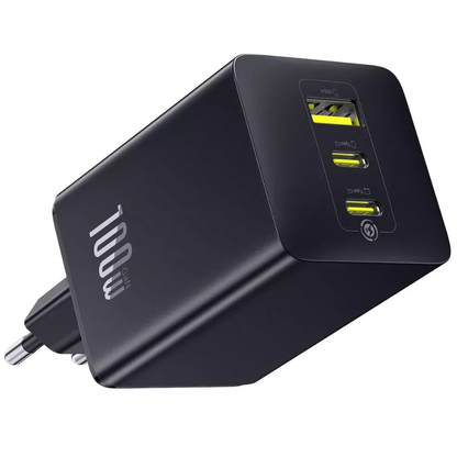 Netzladegerät Baseus EnerFill FE11, 100W, 5A, 1 x USB-A - 2 x USB-C, Grau P10182102123