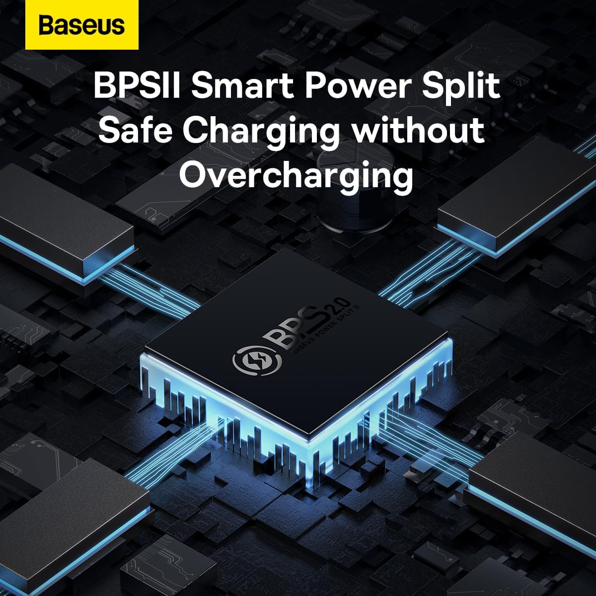 Chargeur Réseau Baseus GaN5 Pro, 65W, 3.25A, 1 x USB-A - 2 x USB-C, Blanc CCGP120202