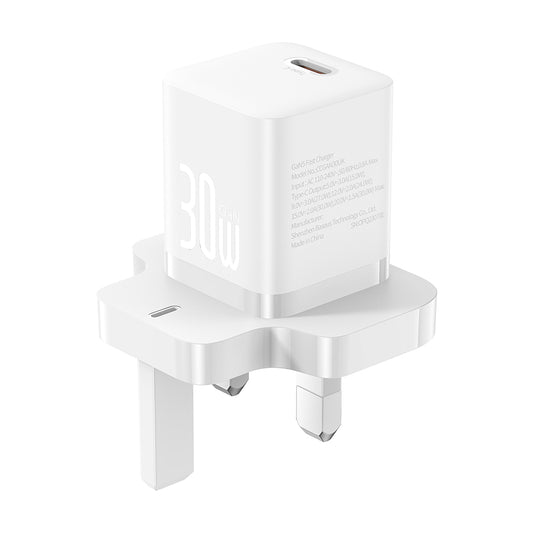 Chargeur Réseau Baseus GaN5 UK, 30W, 3A, 1 x USB-C, Blanc P10110906213-00