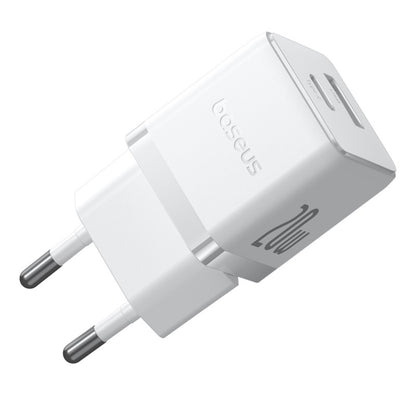 Caricabatterie Rete Baseus Palm, 20W, 3A, 1 x USB-A - 1 x USB-C, Bianco CCZC20UE