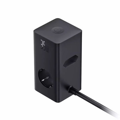 Netzladegerät Baseus PowerCombo, 35W, 5A, 2 x USB-A - 2 x USB-C - 3 x Schuko, Schwarz, Wiederverpackt E00023606113-00