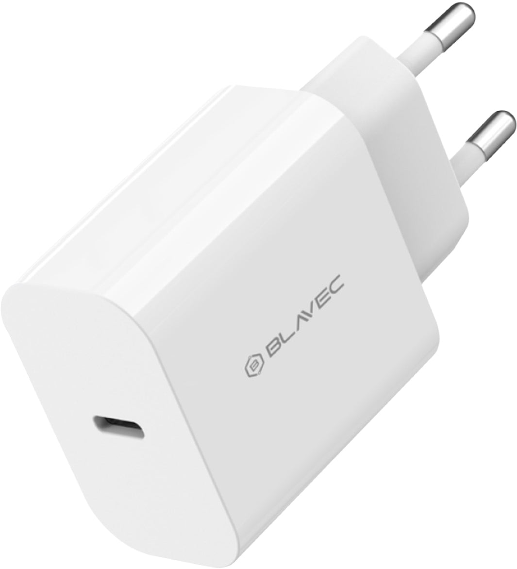 Caricabatterie da rete Blavec BC-14, 30 W, 3 A, 1 x USB-C, bianco