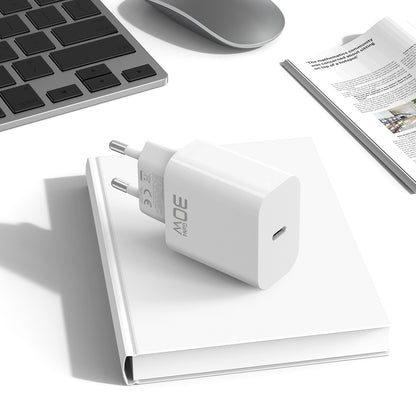 Caricabatterie da rete Blavec BC-14, 30 W, 3 A, 1 x USB-C, bianco