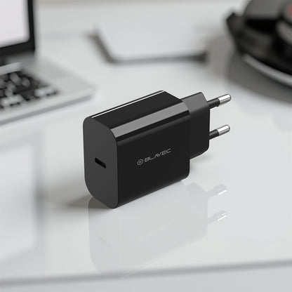 Blavec BC-7 Network Charger, 45W, 3A, 1 x USB-C, Black