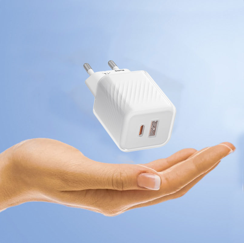 Chargeur réseau Blueo, 35W, 3A, 1 x USB-A - 1 x USB-C, Blanc