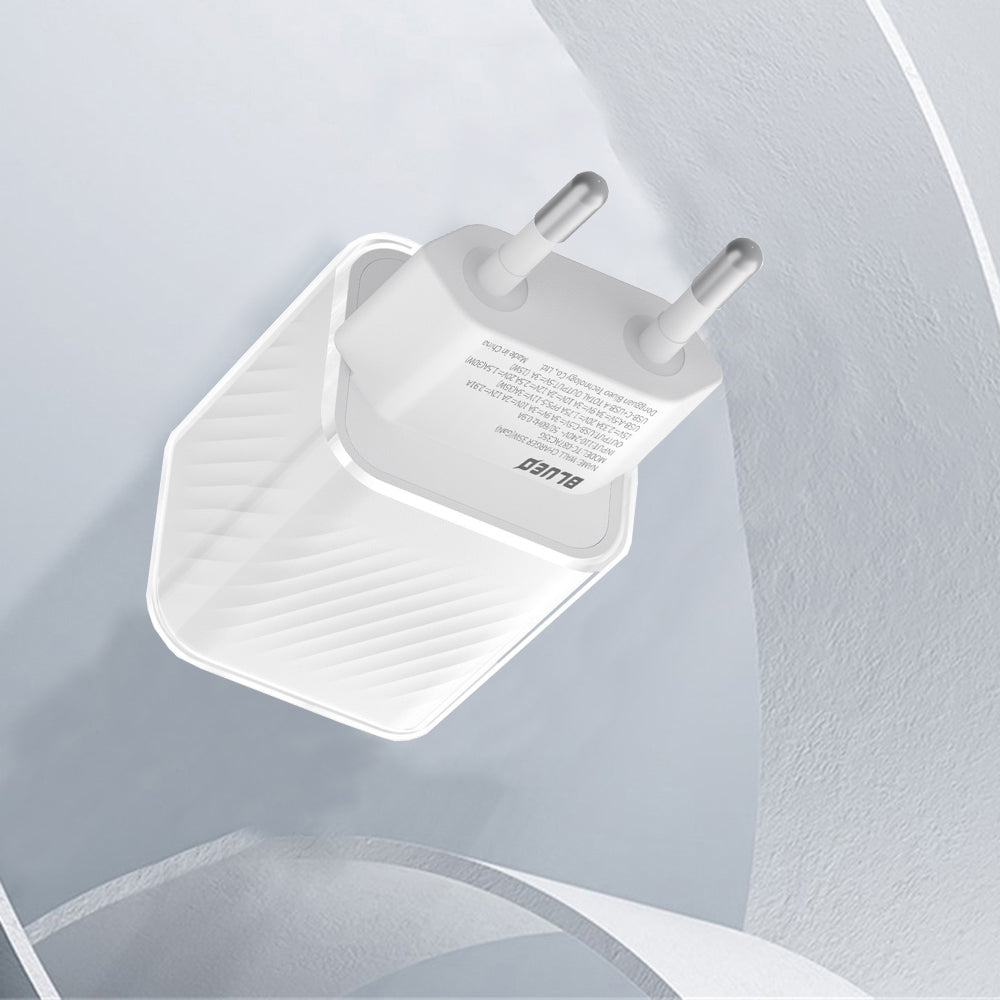 Chargeur réseau Blueo, 35W, 3A, 1 x USB-A - 1 x USB-C, Blanc