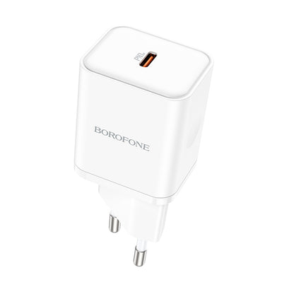 Netzladegerät Borofone BN6 Field, 20W, 3A, 1 x USB-C, Weiß
