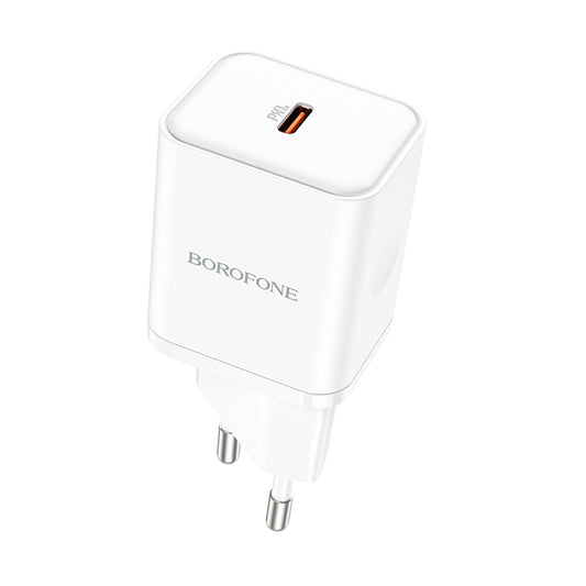 Chargeur Réseau Borofone BN6 Field, 20W, 3A, 1 x USB-C, Blanc