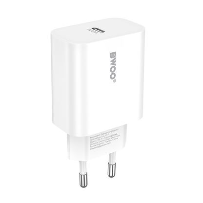 Caricabatterie Rete BWOO CDA233, 20W, 3A, 1 x USB-C, Bianco