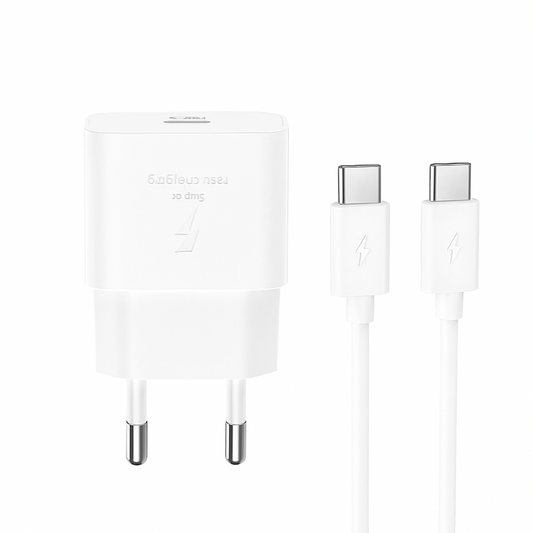 Netzladegerät mit USB-C Kabel XO Design L167, 25W, 3A, 1 x USB-C, Weiß