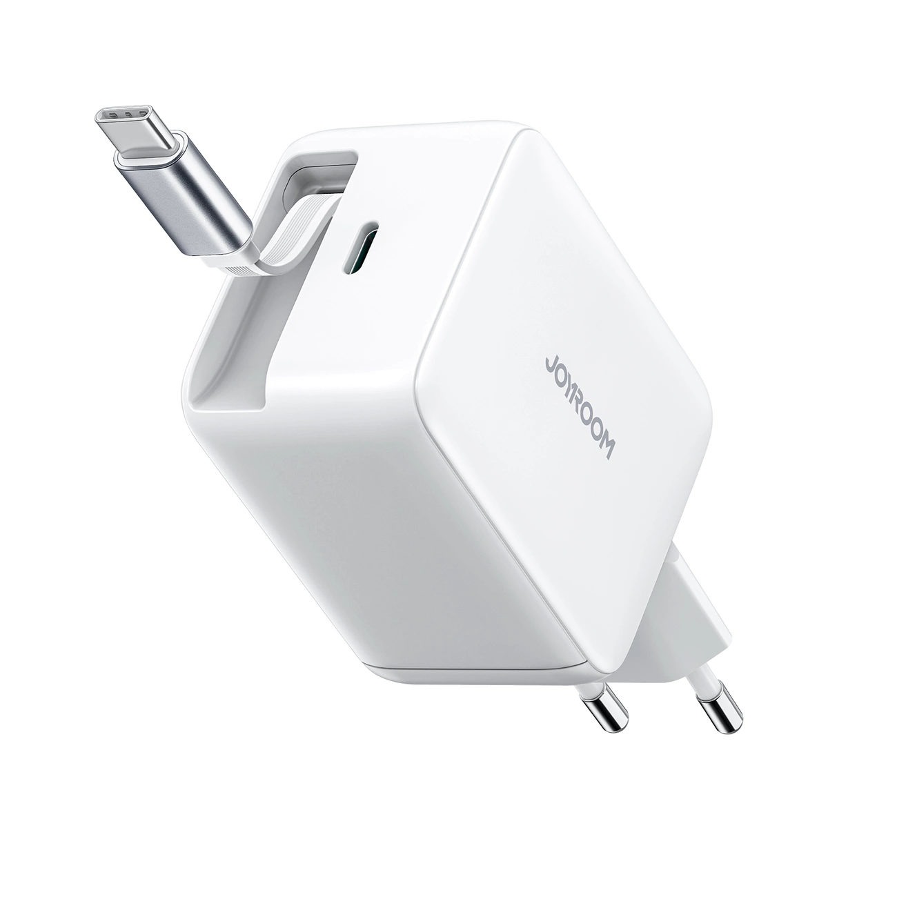 Chargeur réseau avec câble USB-C Joyroom JR-TCL06, 67W, 3A, 1 x USB-C, Blanc
