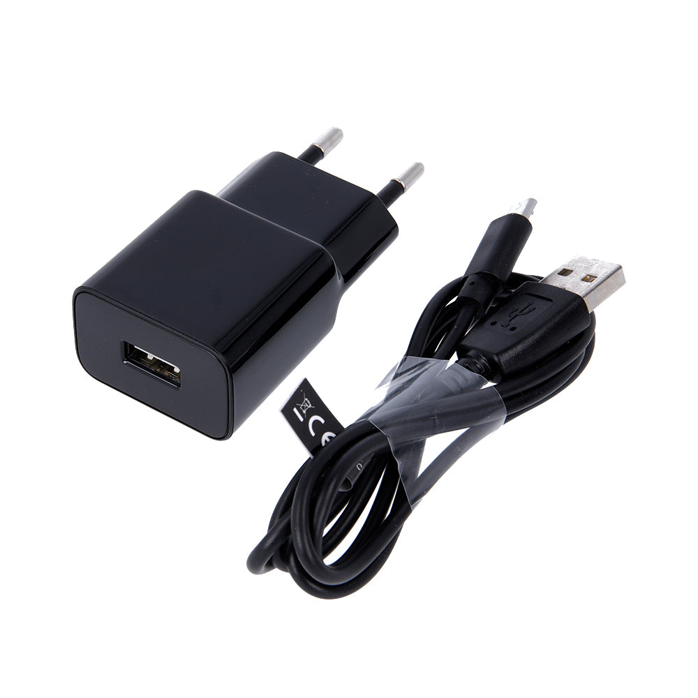 MaXlife MXTC-01 Netzwerk-Ladegerät mit microUSB-Kabel, 10.5W, 2.1A, 1 x USB-A, Schwarz