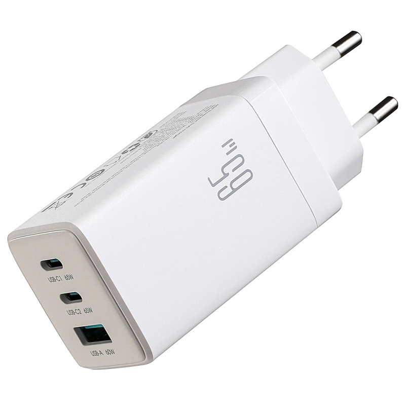 Netzladegerät mit USB-C Kabel Joyroom JR-TG10, 65W, 3.25A, 1 x USB-A - 2 x USB-C, Weiß