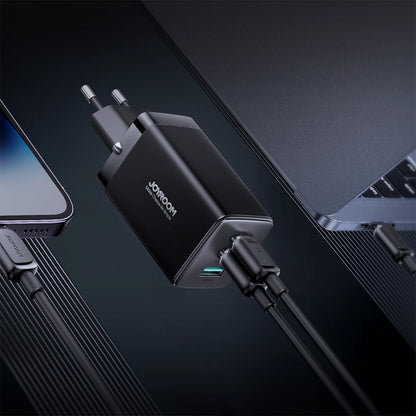 Chargeur réseau avec câble USB-C Joyroom TCG01, 65W, 3.25A, 1 x USB-A - 2 x USB-C, Noir