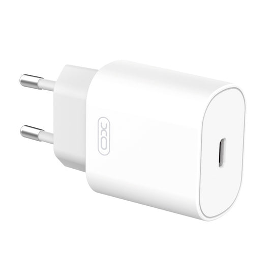 Chargeur Réseau XO Design, 25W, 3A, 1 x USB-C, Blanc