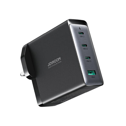Chargeur réseau avec câble USB-C Joyroom JR-TCG05UK, 140W, 5A, 1 x USB-A - 3 x USB-C, UK, Noir