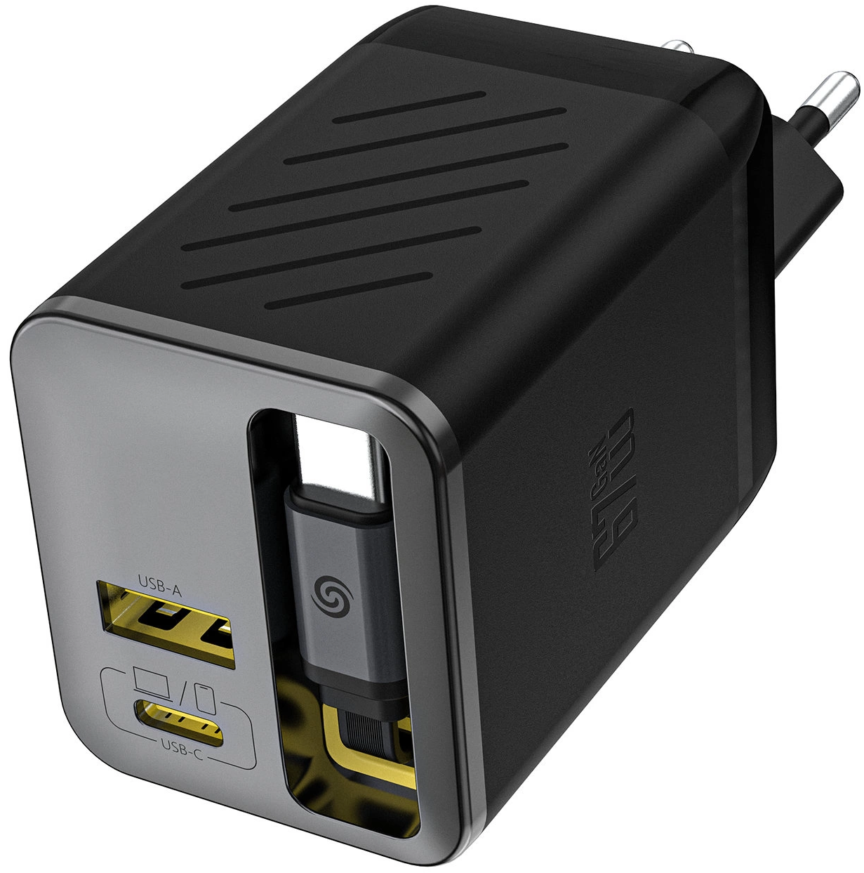 Netzladegerät mit USB-C Kabel Dudao A67EU, 67W, 3.35A, 1 x USB-A - 1 x USB-C, Schwarz
