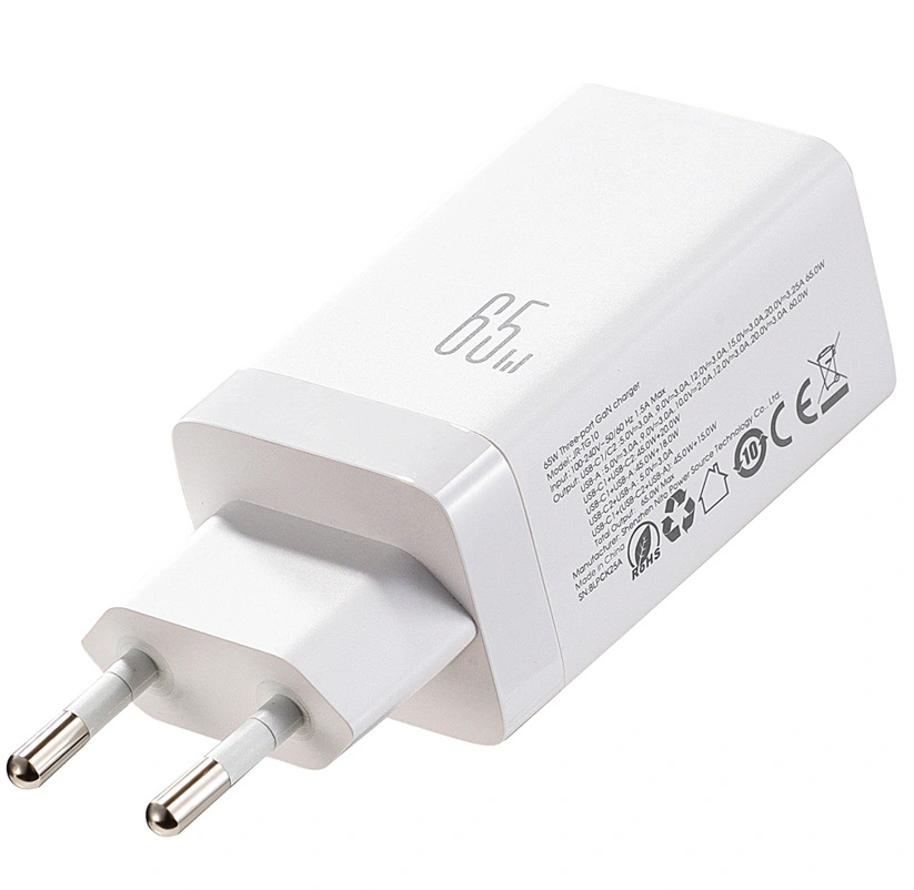 Netzladegerät mit USB-C Kabel Joyroom JR-TG10, 65W, 3.25A, 1 x USB-A - 2 x USB-C, Weiß
