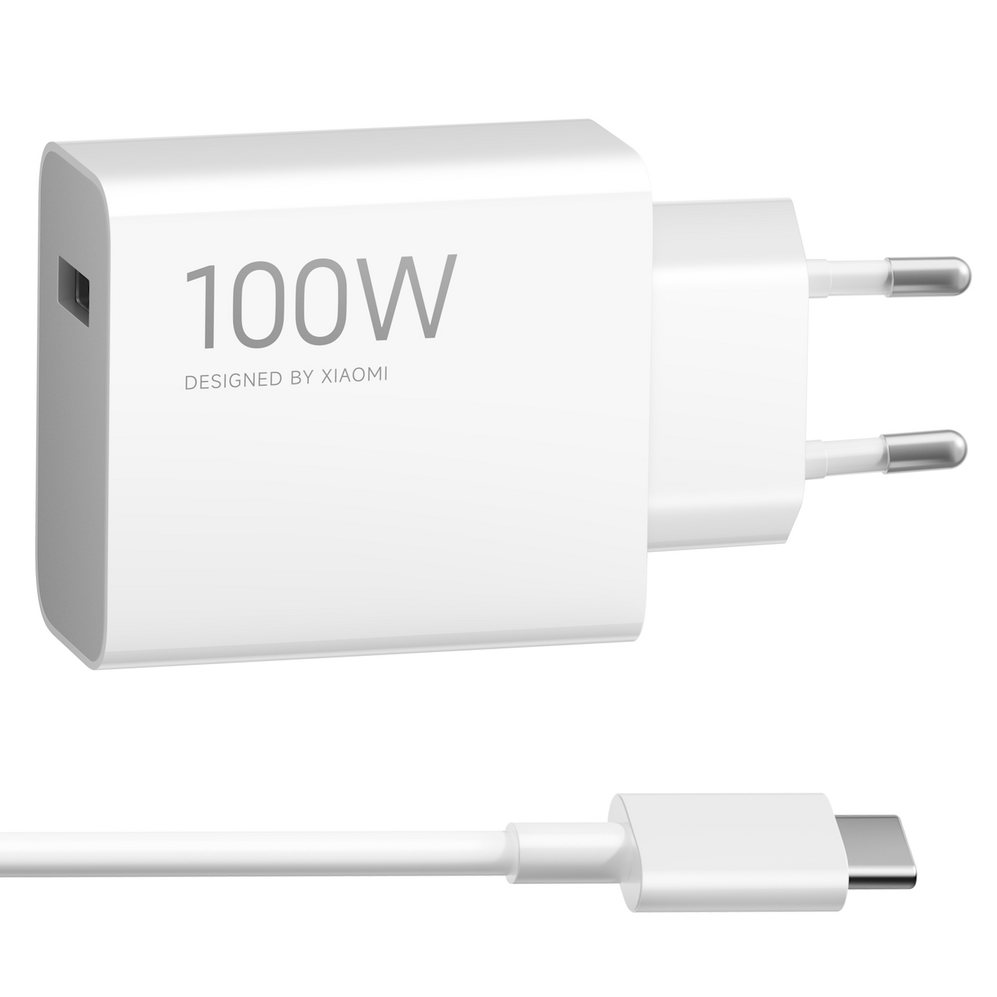 Chargeur secteur avec câble USB-C Xiaomi MY-19-ER, 100W, 6.1A, 1 x USB-A, Blanc BHR095VEU