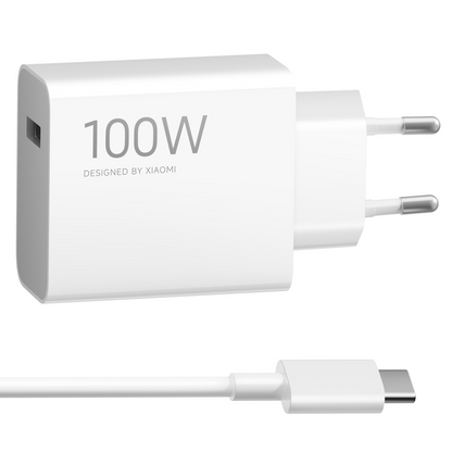 Chargeur secteur avec câble USB-C Xiaomi MY-19-ER, 100W, 6.1A, 1 x USB-A, Blanc BHR095VEU