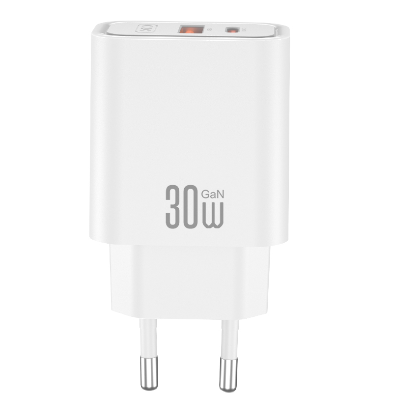 Caricatore da Rete con Cavo USB-C XO Design CE42, 30W, 3A, 1 x USB-A - 1 x USB-C, Bianco