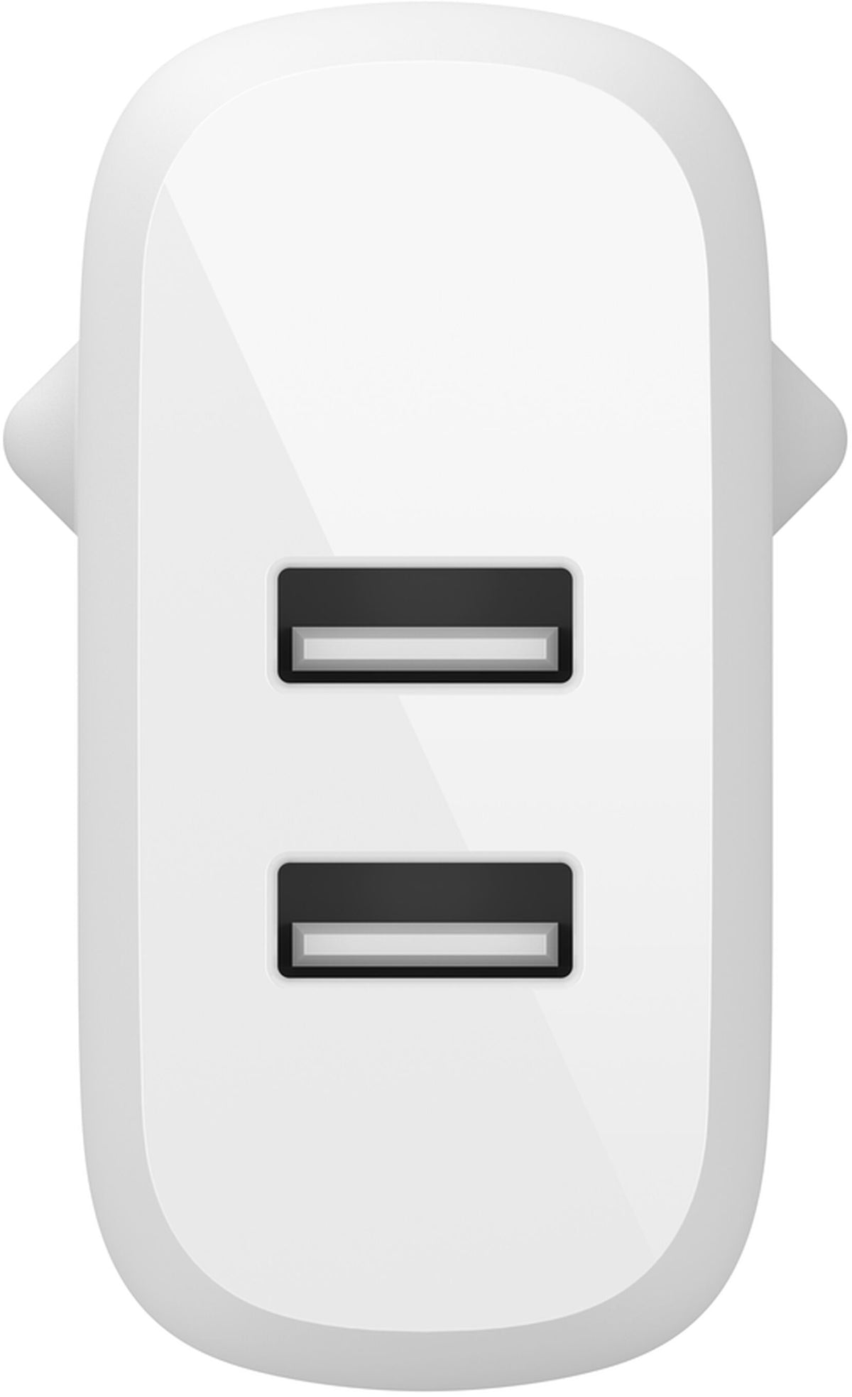 Caricatore da rete con cavo USB-C Belkin BoostCharge Dual, 24W, 2.4A, 2 x USB-A, Bianco WCE001vf1MWH