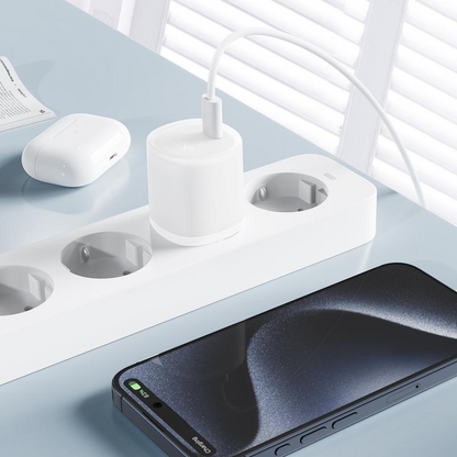 Chargeur réseau avec câble USB-C XO Design L150, 30W, 3A, 1 x USB-C, Blanc