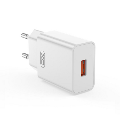 Netzteil mit USB-C-Kabel XO Design L127, 18W, 3A, 1 x USB-A, Weiß