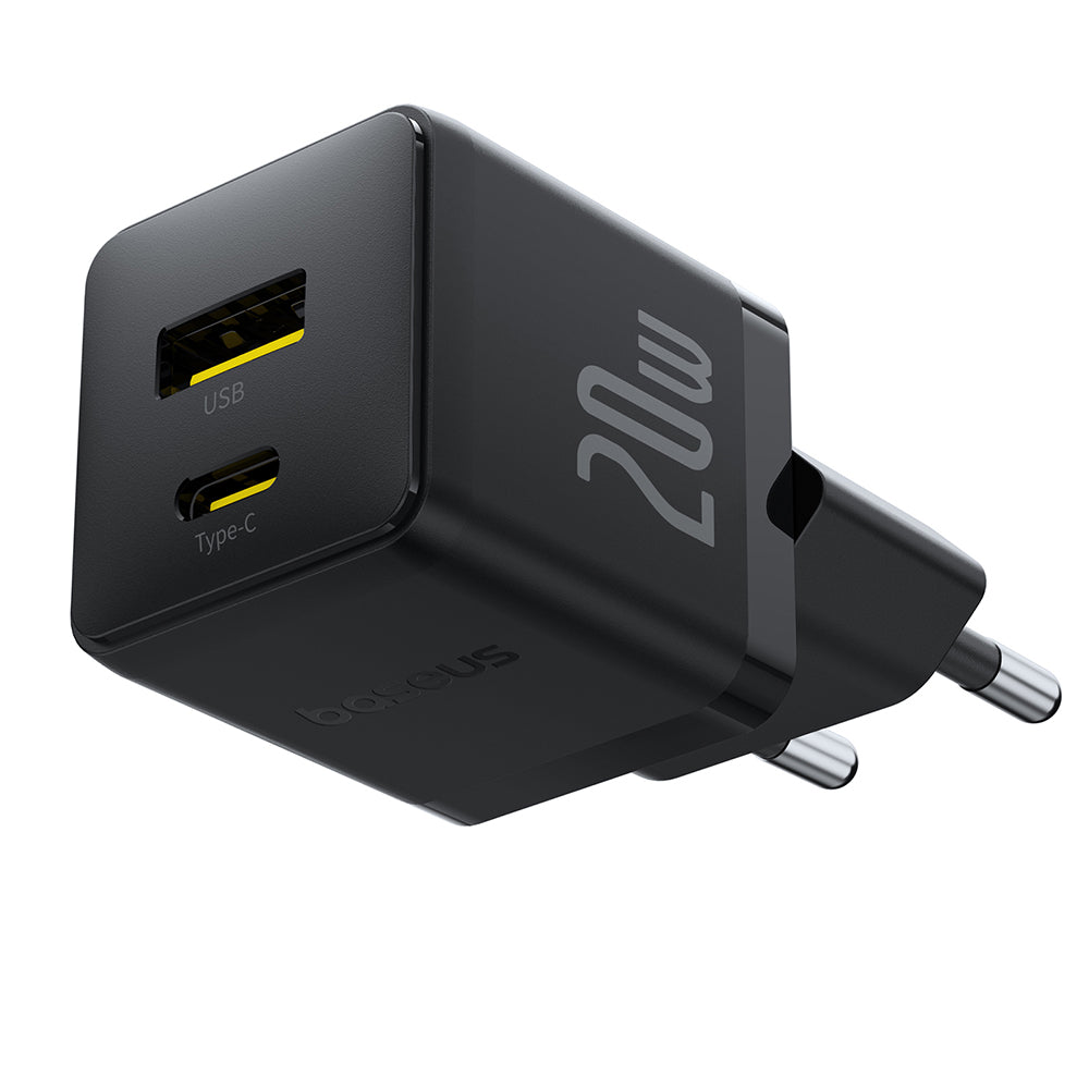 Netzladegerät mit USB-C Kabel Baseus Palm, 20W, 3A, 1 x USB-A - 1 x USB-C, Schwarz P10111608113-01