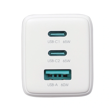 Netzladegerät mit USB-C Kabel Joyroom JR-TG10, 65W, 3.25A, 1 x USB-A - 2 x USB-C, Weiß