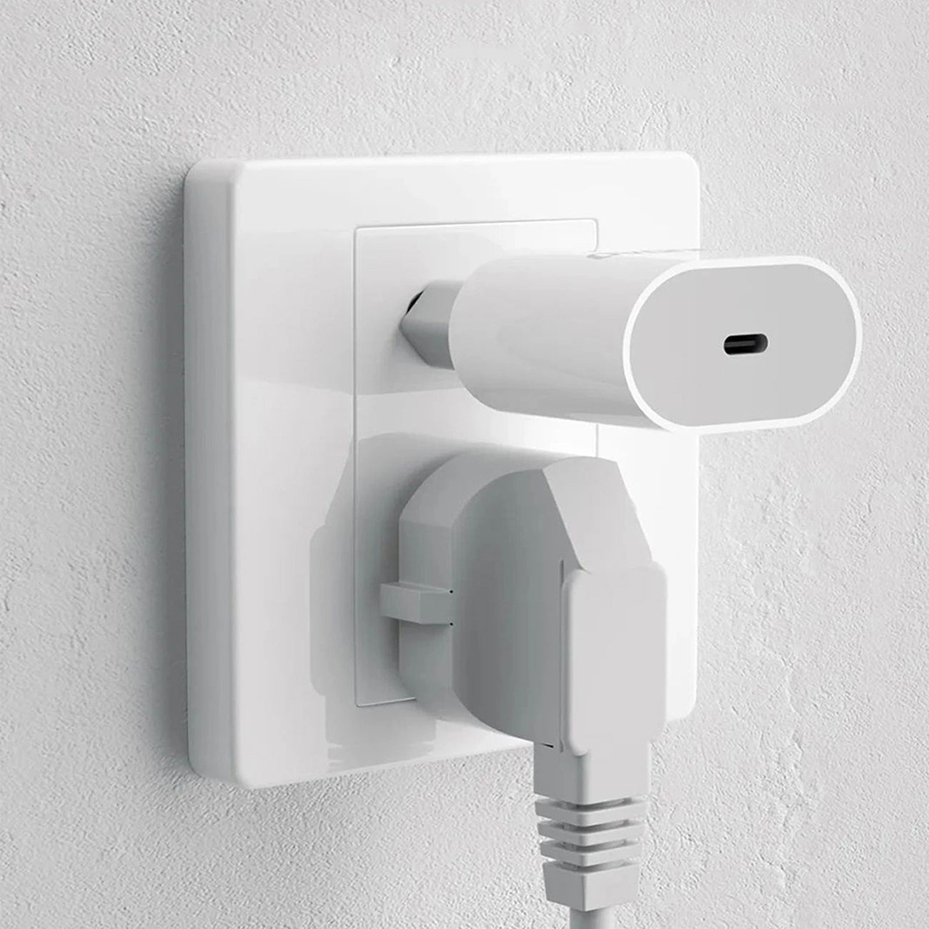 Netzladegerät mit USB-C Kabel Dudao A14EUC, 20W, 3A, 1 x USB-C, Schwarz