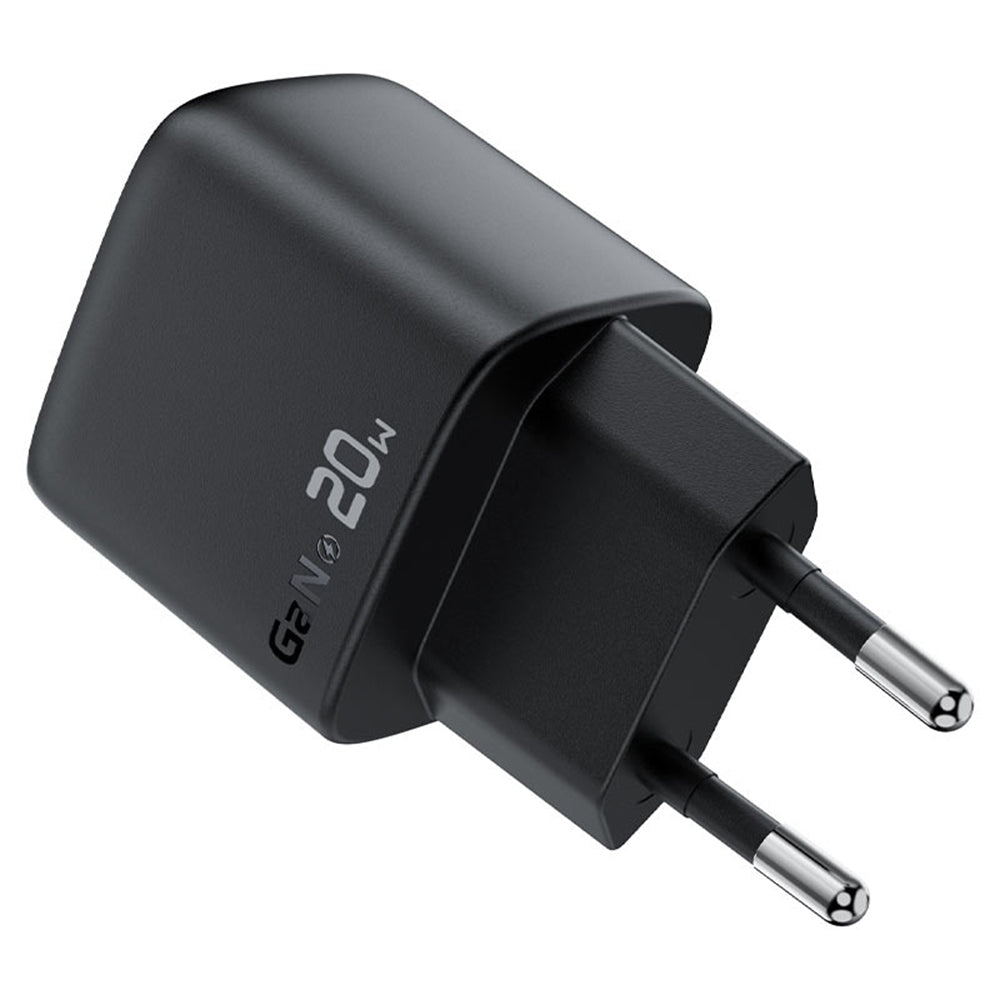 Netzladegerät mit USB-C Kabel Acefast A113 Display, 20W, 3A, 1 x USB-C, Schwarz