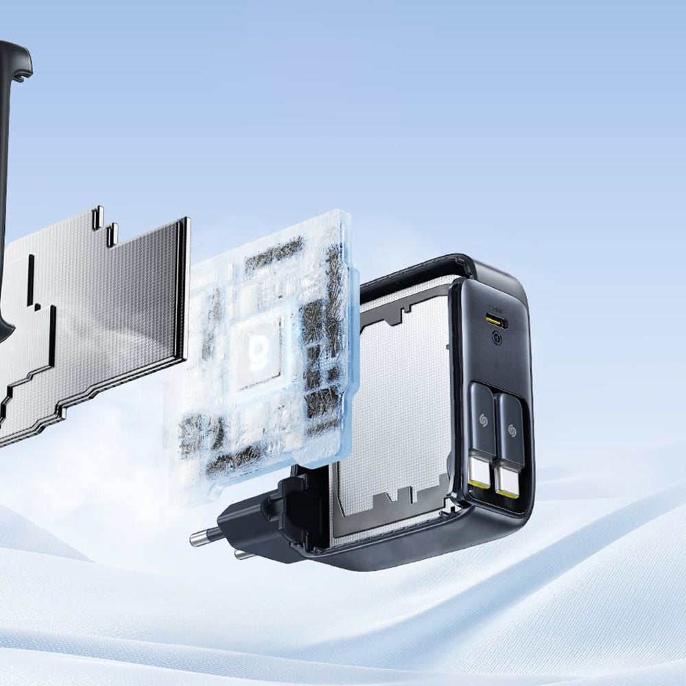 Baseus EnerCore CJ21 Network Charger with USB-C Cable, 67W, 3.35A, 1 x USB-C, Black E0120G00