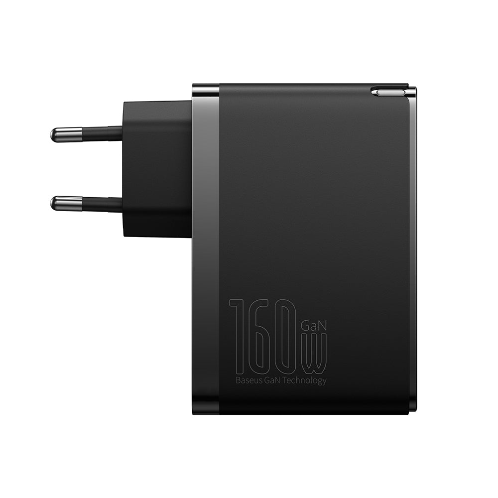 Caricabatterie Rete con Cavo USB-C Baseus GaN5 Pro, 160W, 5A, 1 x USB-A - 2 x USB-C, Nero P10110825113-00