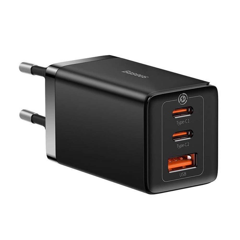 Netzladegerät mit USB-C Kabel Baseus GaN5 Pro, 65W, 3.25A, 1 x USB-A - 2 x USB-C, Schwarz C0206500