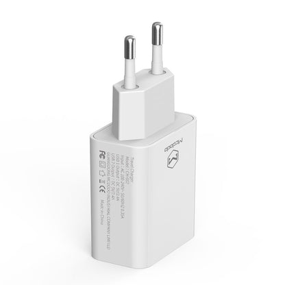 Caricabatterie Rete con Cavo USB-C McDodo CH-6721 Offer, 12W, 2.4A, 2 x USB-A, Bianco