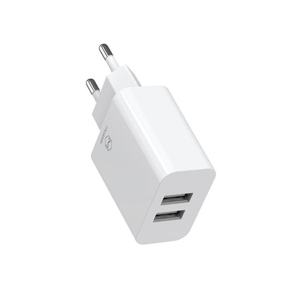 Caricabatterie Rete con Cavo USB-C McDodo CH-6721 Offer, 12W, 2.4A, 2 x USB-A, Bianco